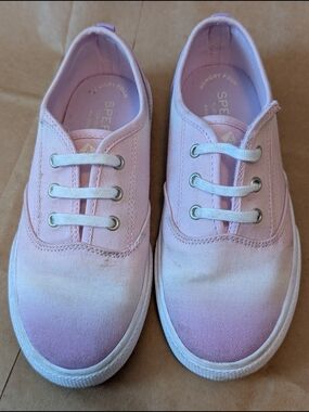 Sperry Kids Light Pink Canvas Slip-On Sneakers